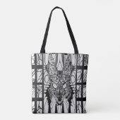 Geometric Canine Tote Bag (Achterkant)