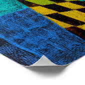 Geometric Cats – Bold, Bright and Playful Poster (Hoek)