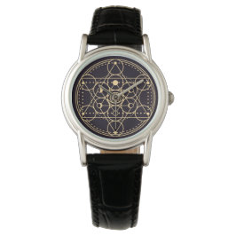Geometric Celestial Pattern Horloge
