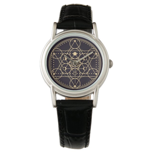 Geometric Celestial Pattern Horloge (Voorkant)