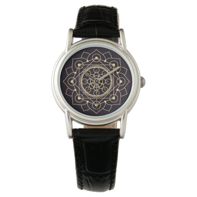 Geometric Celestial Pattern Horloge (Voorkant)