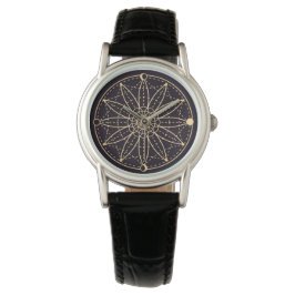 Geometric Celestial Pattern Horloge