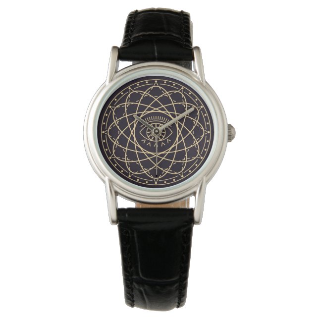 Geometric Celestial Pattern Horloge (Voorkant)