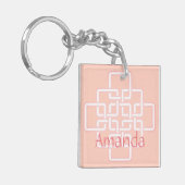 Geometric Celtic Knot Sleutelhanger (Voorkant Links)