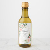 Geometric Cheers Mini Wijnfles Etiketten (Voorkant)