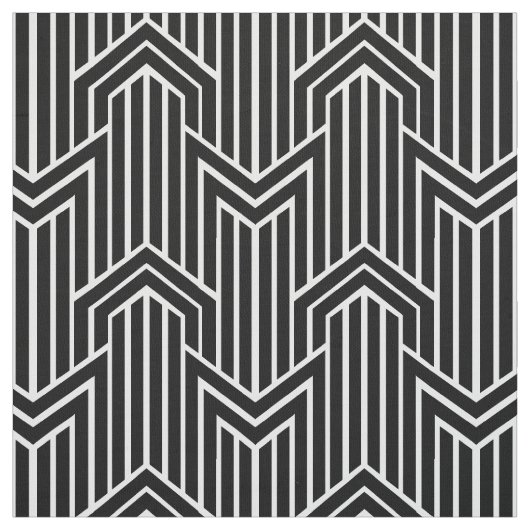 Geometric Chevron Art Deco Style Stof (Swatch)