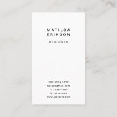 Geometric Chevron | Minimalistisch modern, stijlvo Visitekaartje (Achterkant)