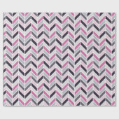 Geometric Chevron Pattern Cadeaupapier (Vlak)