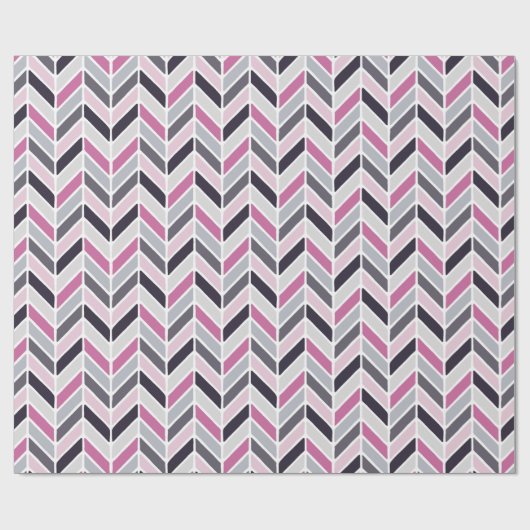 Geometric Chevron Pattern Cadeaupapier (Vlak)