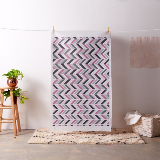 Geometric Chevron Pattern Stof (Voorbeeld)