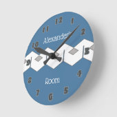 Geometric Chevron Ronde Klok (Hoek)