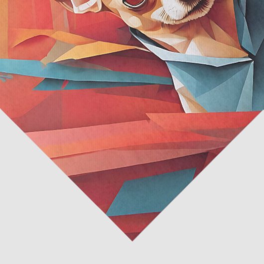 Geometric Chihuahua Dog Tissuepapier (Detail)