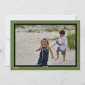 Geometric Christmas Tree Grove Flat Holiday Card Feestdagenkaart (Achterkant)