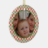 Geometric Christmas Tree Grove Keramisch Ornament (Rechts)