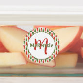 Geometric Christmas Tree Grove Labels (Aangebracht)