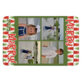 Geometric Christmas Tree Grove Magneet (Horizontaal)