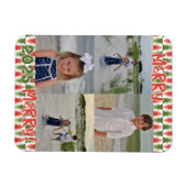 Geometric Christmas Tree Grove Magneet (Horizontaal)