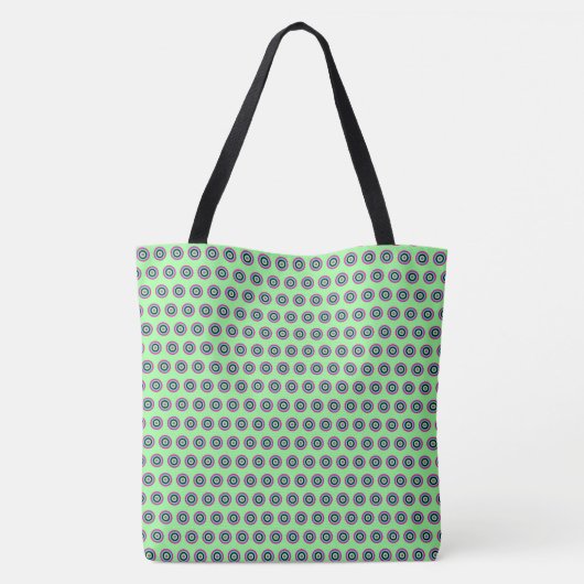 Geometric Circle Canvas tas – Stijlvol en veelzijd (Achterkant)