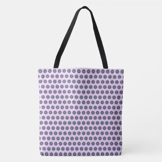 Geometric Circle Canvas tas – Stijlvol en veelzijd (Voorkant)
