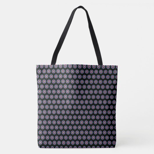 Geometric Circle Canvas tas – Stijlvol en veelzijd (Voorkant)