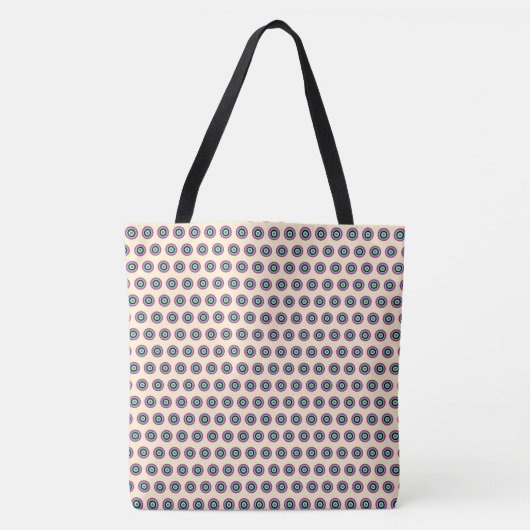 Geometric Circle Canvas tas – Stijlvol en veelzijd (Voorkant)