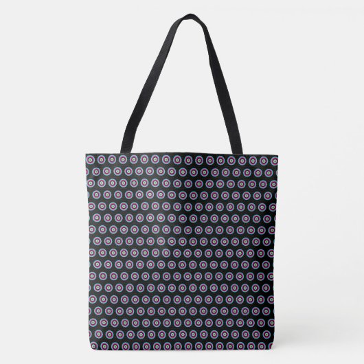 Geometric Circle Canvas tas – Stijlvol en veelzijd (Voorkant)