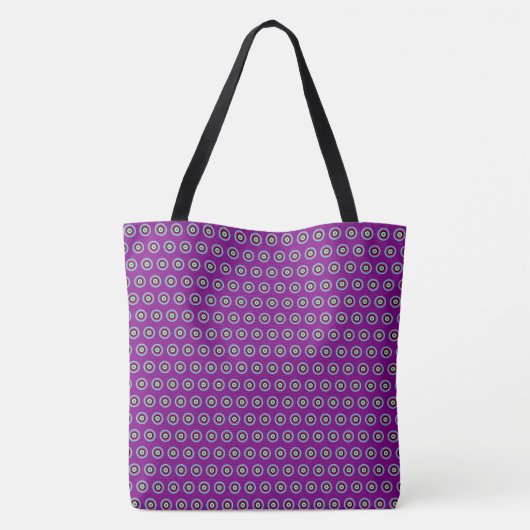 Geometric Circle Canvas tas – Stijlvol en veelzijd (Achterkant)