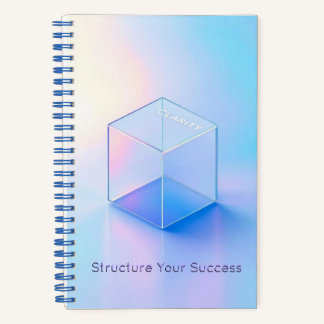 Geometric Clarity Kubus | Isometrische 3D Strategi Notitieboek