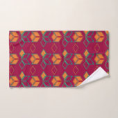 Geometric Color‑Blocked Motif Modern Bad Handdoek (Handdoek)