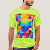 Geometric Color Symphony T-shirt (Voorkant)