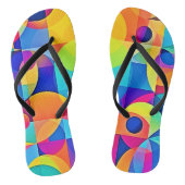 Geometric Color Symphony Teenslippers (Voetbed)