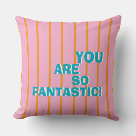 Geometric, Colorful, Appreciative Message Kussen