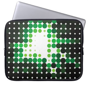 Geometric colorful vintage background. Abstract Laptop Sleeve