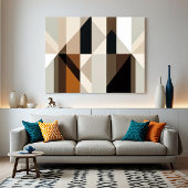 Geometric Confluence Canvas Afdruk