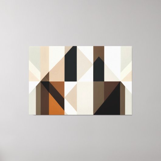 Geometric Confluence Canvas Afdruk (Voorkant)