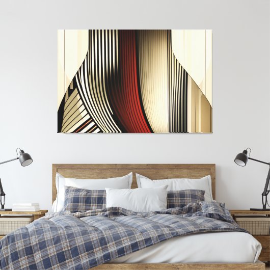 Geometric Convergence Canvas Afdruk (Insitu (Slaapkamer))