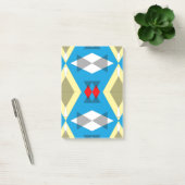 Geometric Convergence in Blue and Gold Post-it® Notes (Kantoor)