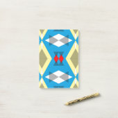 Geometric Convergence in Blue and Gold Post-it® Notes (Op bureau)