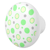 Geometric Cream Mint Yellow Keramische Knop (Rechts)