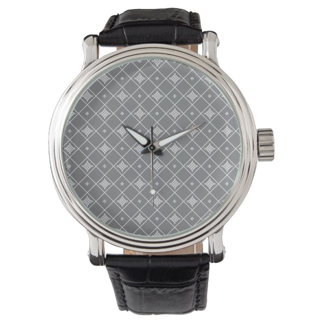 Geometric cross pendant horloge (Voorkant)