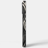 Geometric Crystal Black and White iPhone Case (Achterkant / Links)