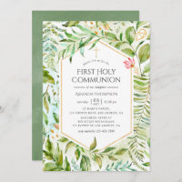 Geometric Crystal Greenery Heilige Communie