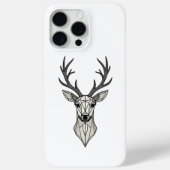 Geometric Deer Design iPhone Case (Achterkant)
