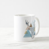 Geometric Deer Portret Koffiemok (Voorkant rechts)