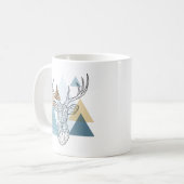 Geometric Deer Portret Koffiemok (Voorkant links)