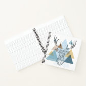 Geometric Deer Portret Notitieboek (Binnen)