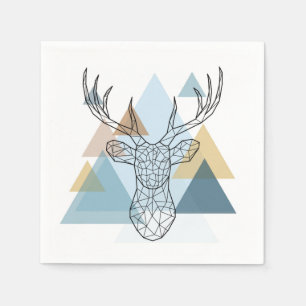 Geometric Deer Portret Servet