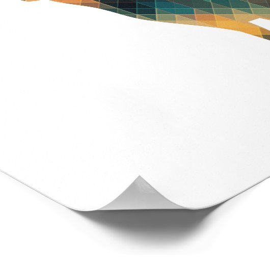 Geometric Deer Silhouette Poster (Hoek)