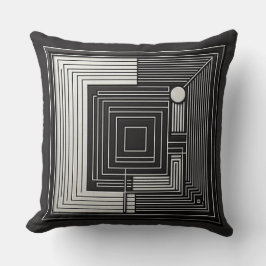 Geometric Depth Grid Kussen