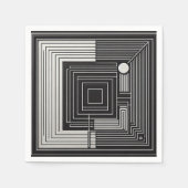 Geometric Depth Grid Servet (Voorkant)